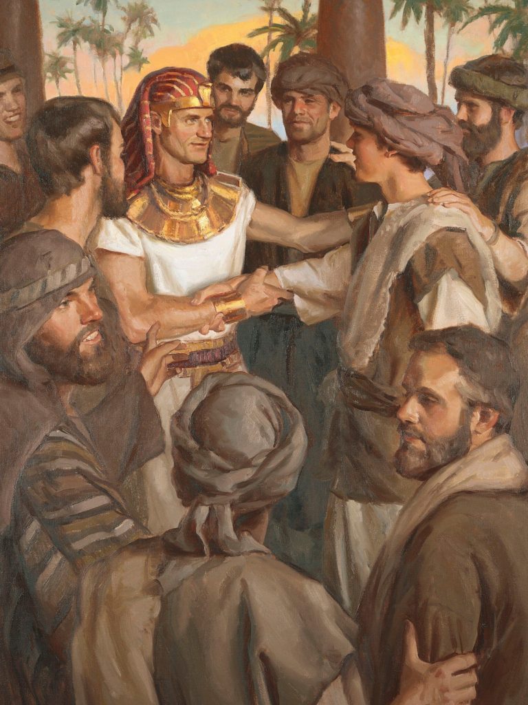Joseph of Egypt Greeting His Brothers By Michael Malm