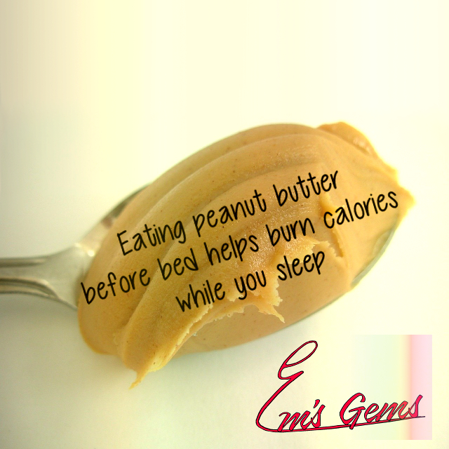 peanut butter burns calories