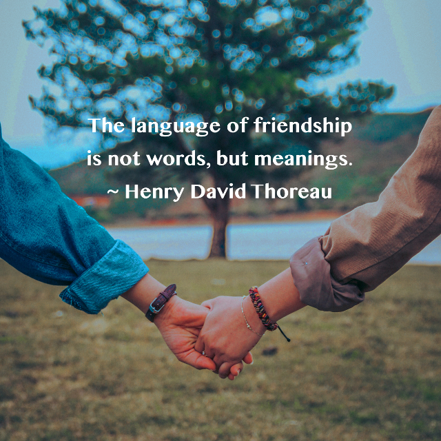 The Language Of Friendship