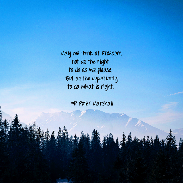 The Opportunity To Do What Is Right