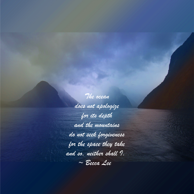 The Ocean Does Not Apologize