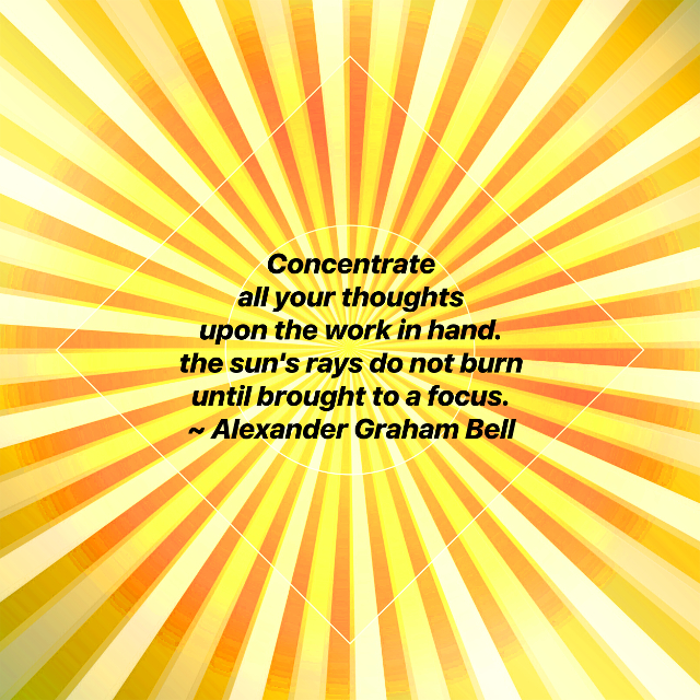 Concentrate All Your Thoughts