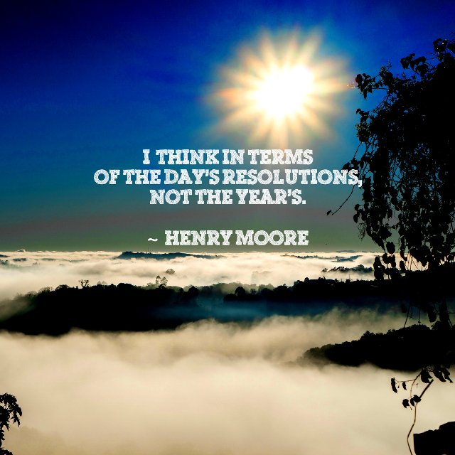The Day’s Resolutions