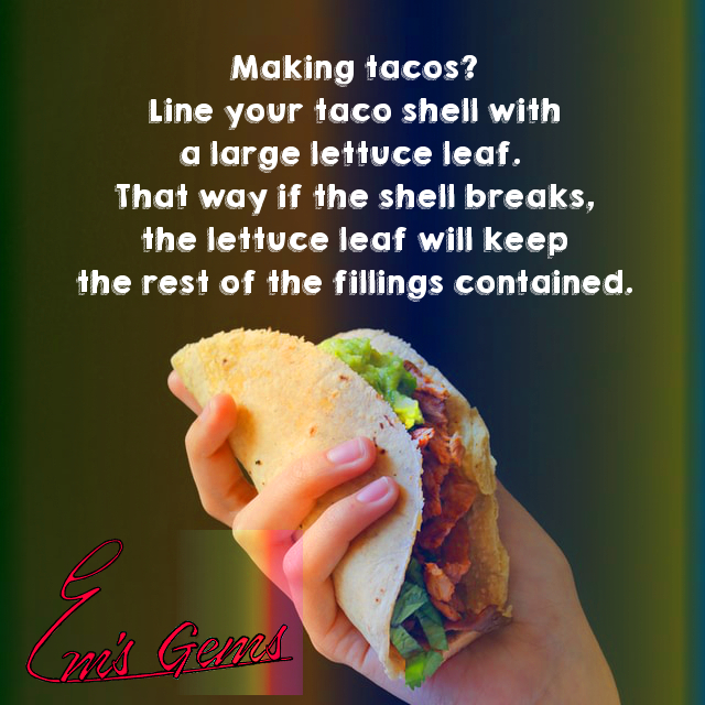 Line Tacos With Lettuce
