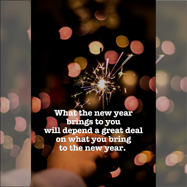 What You Bring To The New Year