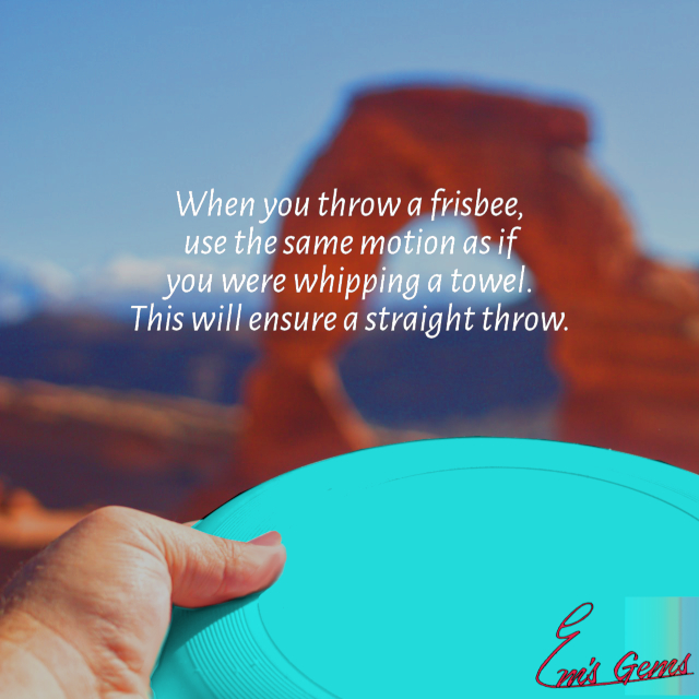 Throwing A Frisbee