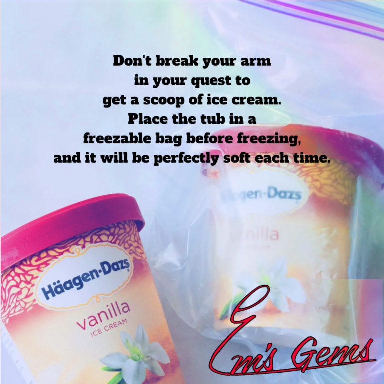 Keep Ice Cream Soft