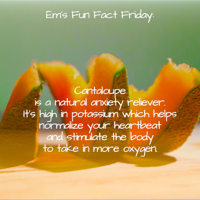 Cantaloupe Is A Natural Anxiety Reliever