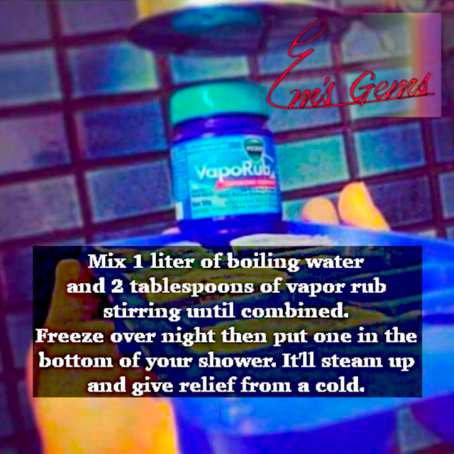 Vapor Rub Shower Cubes