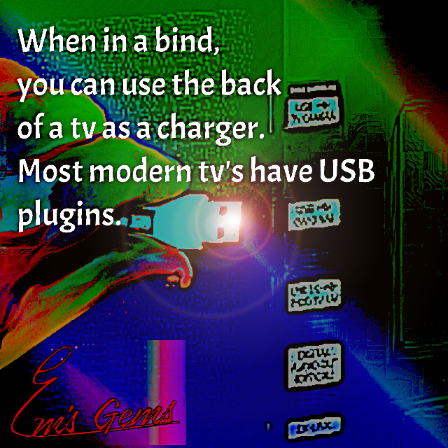 Use The TV As A Charger