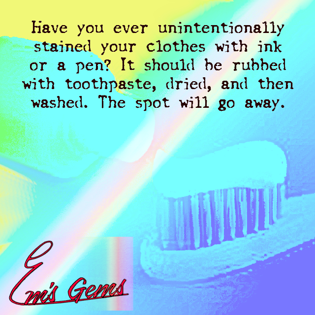 Remove Stains With Toothpaste Emily Romrell