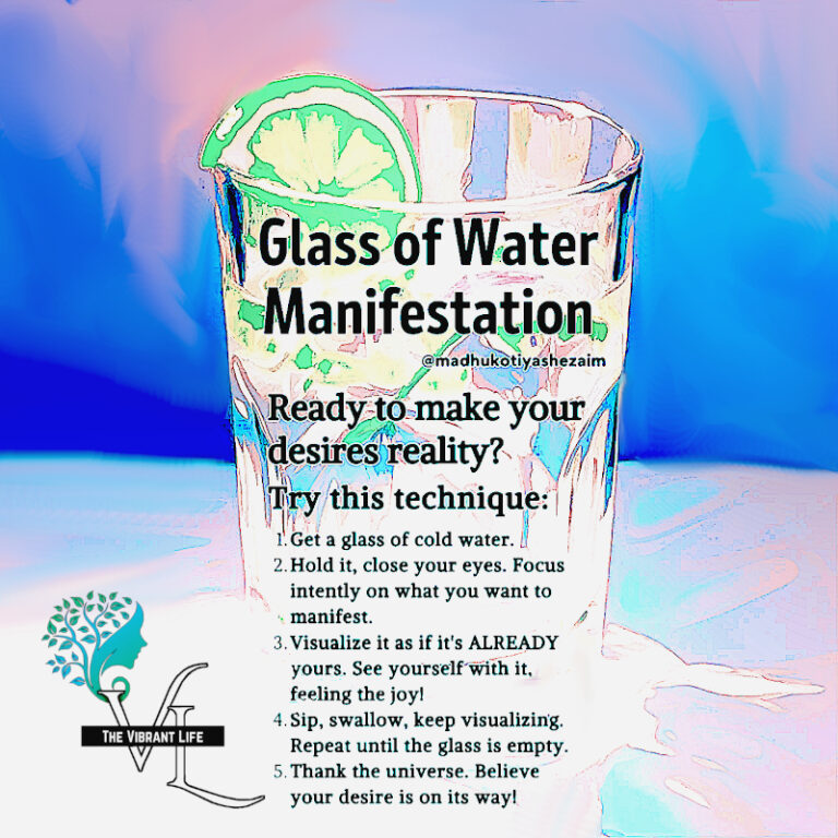 Glass Of Water Manifestation