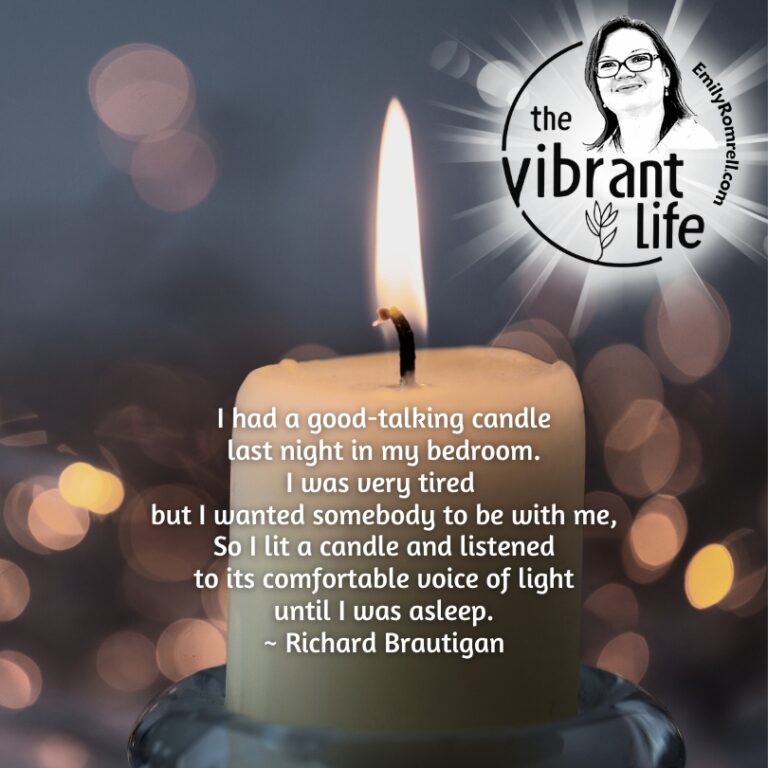 A Good-Talking Candle