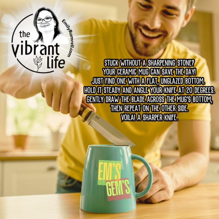 Use A Ceramic Mug As A Sharpening Stone