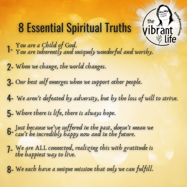 8 Essential Spiritual Truths