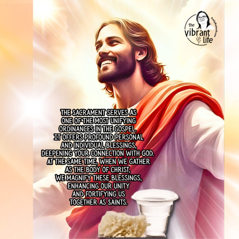The Sacrament Unifies Us