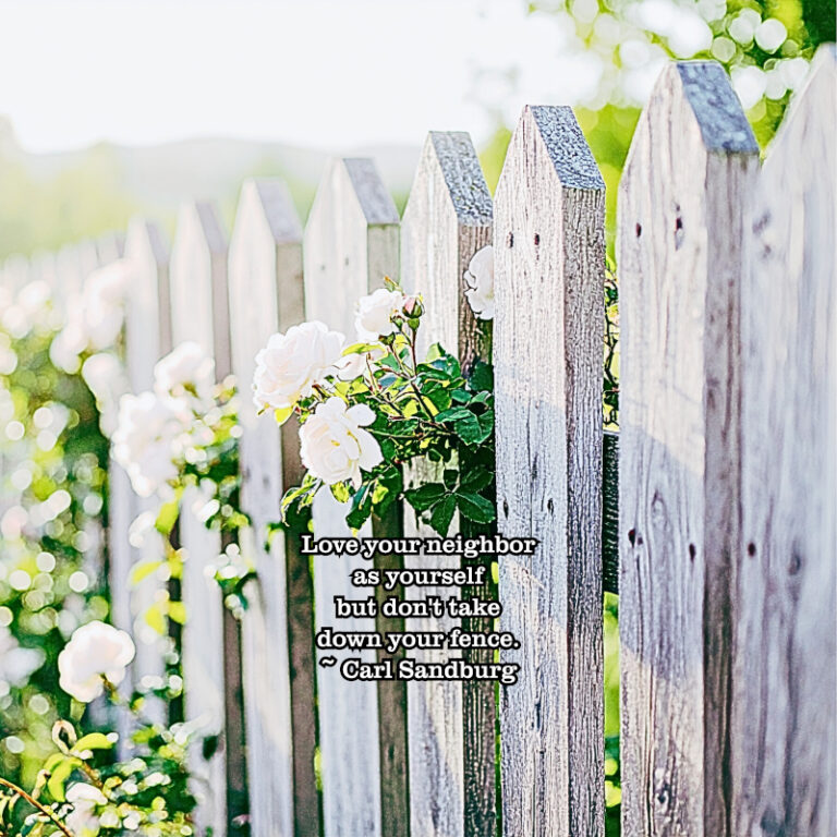 Don’t Take Down Your Fence