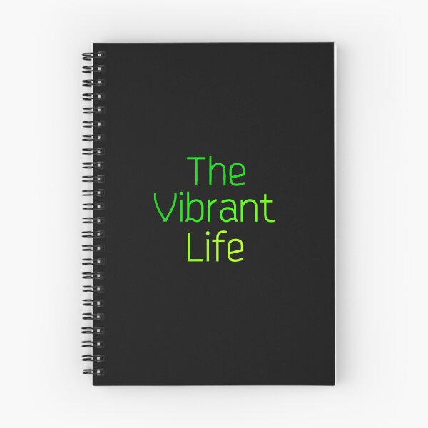 Vibrant Life Logo notebook